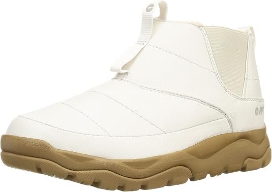 暖かボアインソールの防水サイドゴアブーツ 23.0 ハイテック HI-TEC ローバープルオン WP CM011 白 n 婦人 レディース ショートブーツ拍卖