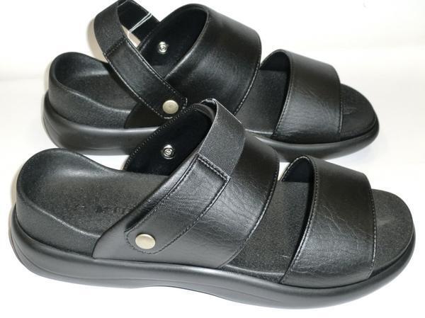 2WAYヒールフィット サンダル M エムスリー M3 95 黒 日本製 紳士 メンズ 事務所 オフィス モード 仕事 履き つっかけ ヘップバックバンド拍卖