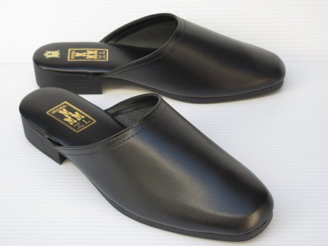本革ドクターシューズ エムスリー M3 1015 黒 M 紳士 メンズ 牛革 日本製 オフィス 事務所 モード 履き サンダル ヘップ 先生 お坊さん拍卖
