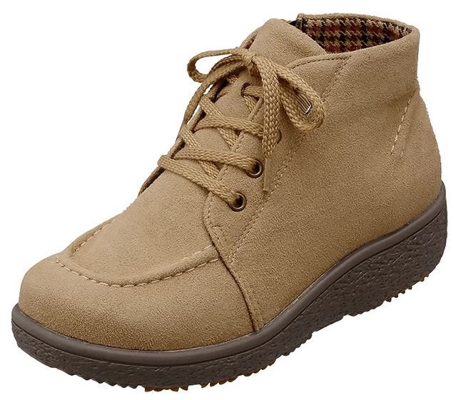 痛くない ゆったり 幅広 4E 防水 軽量設計 23.0 Pansy パンジー 1487 BG レースアップ 編み上げ 婦人 レディース ショートブーツ 防寒 防滑拍卖