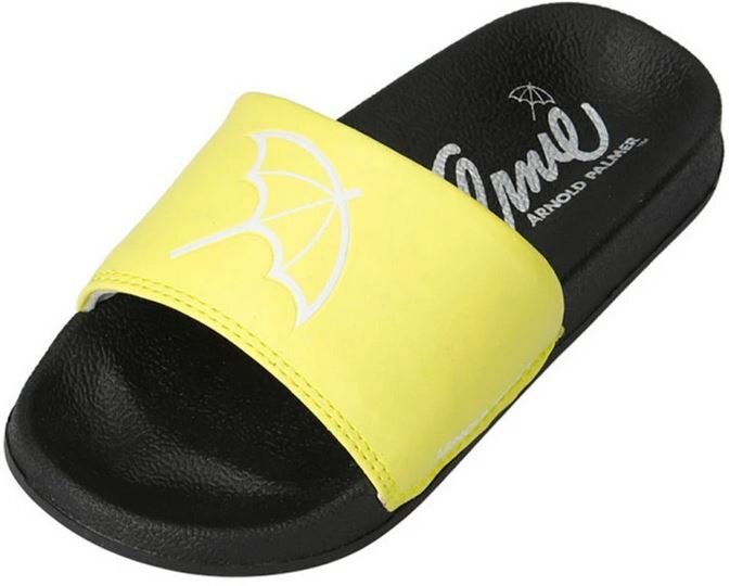 即決 21.0cm 水濡れOK アーノルドパーマー AN5602 黄 ARNOLD PALMER キッズ ジュニア スライド シャワー ビーチ サンダル スリッパ プール拍卖