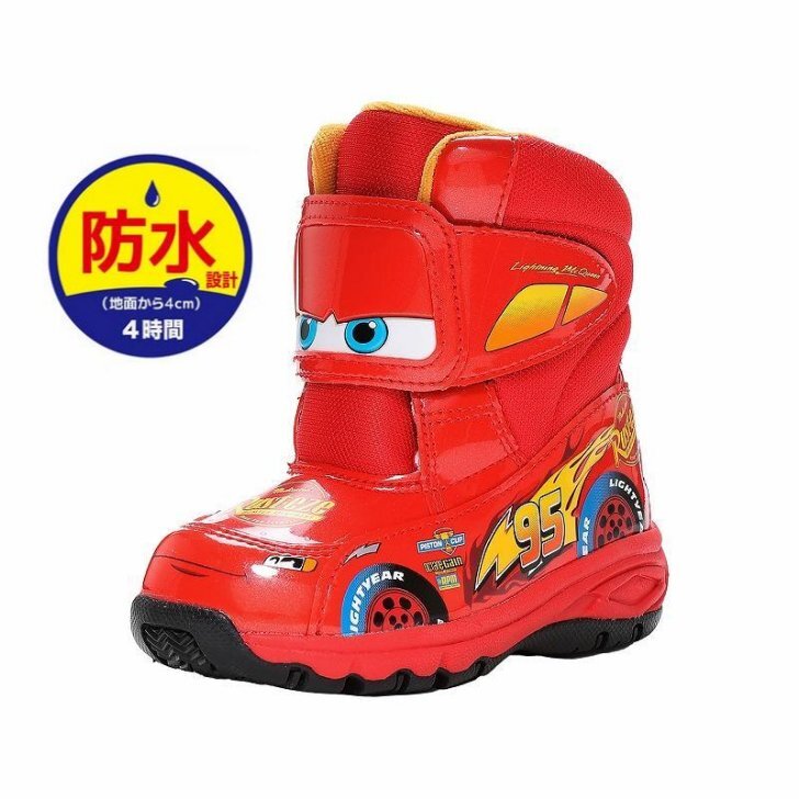 あったか 防寒 防水 17.0 DN WC045E 赤 ディズニー カーズ ライトニング マックイーン 子供 キッズ ウインター ベビー ダウン ブーツ 長靴拍卖