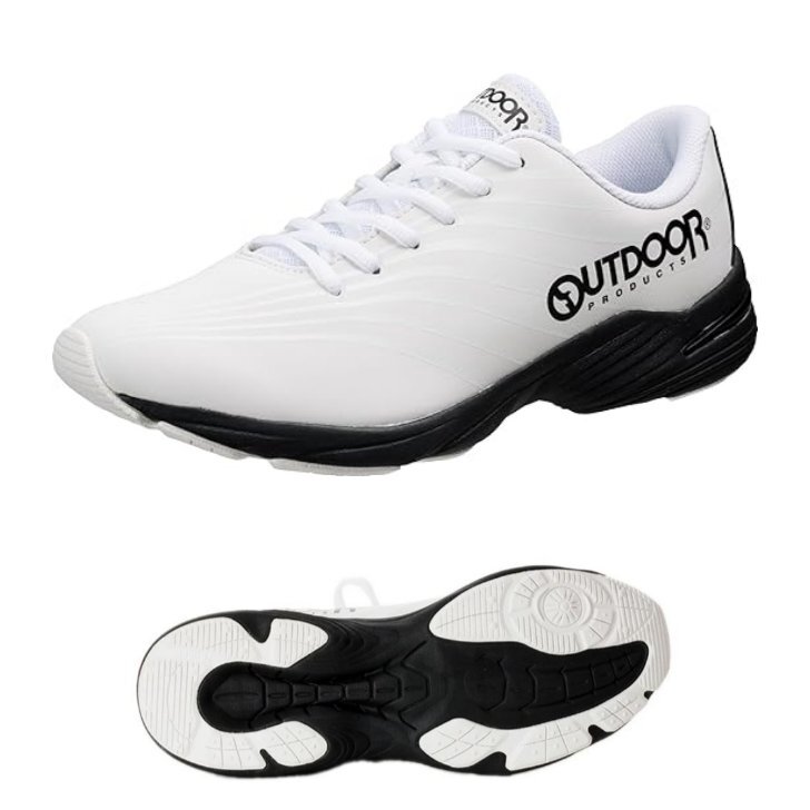 濡れない防水生地 25.5 OUTDOOR PRODUCTS アサヒ アウトドアプロダクツ ODP700 白 ウォーキングシューズ 紳士 メンズ 通勤 通学 スニーカー拍卖