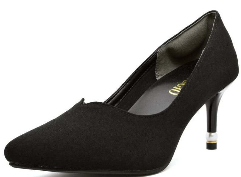 美脚パンプス M(22.5~23cm) MAGGIO FR7606 黒 婦人 レディース 結婚式 披露宴 パーティー 冠婚葬祭 礼装 フォーマル プレーン ハイヒール拍卖