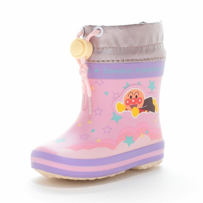柔らか幅広 防雪 スパッツ カバー フード付き 15.0 アンパンマン BB AP26U PK 防寒 子供 キッズ ベビー ゴム 長靴 レインシューズ 雪遊び拍卖