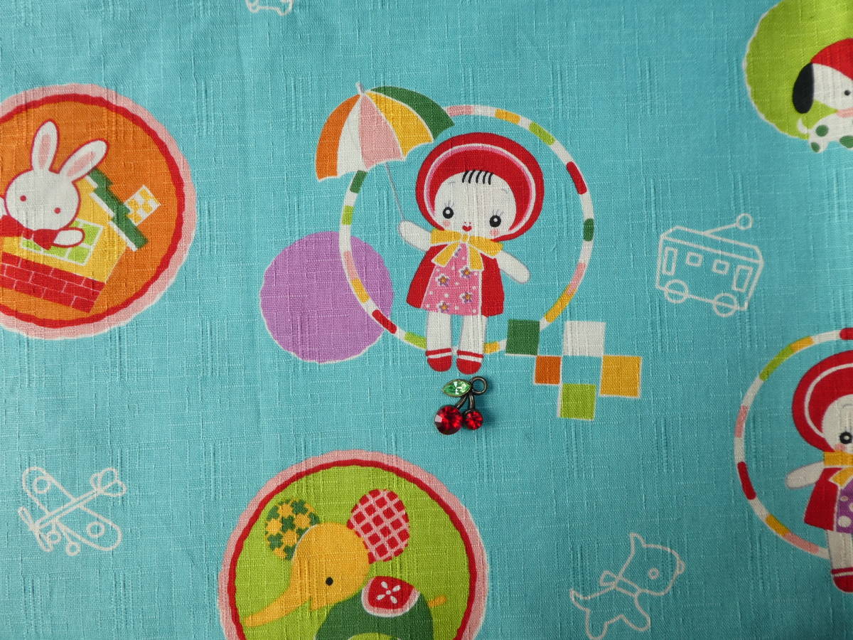 即決★レア はなちゃん 生地ブルー☆レトロ和柄文化人形女の子おもちゃ木村恵理子拍卖