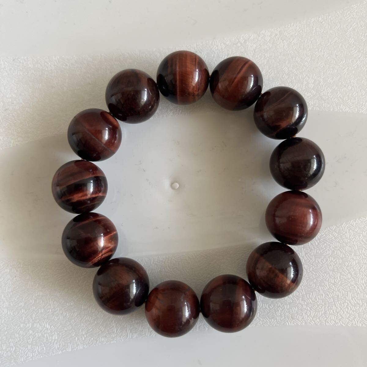 特価 タイガーアイ 大玉 16mm 天然石 パワーストーン ブレスレット 数珠 お守り拍卖