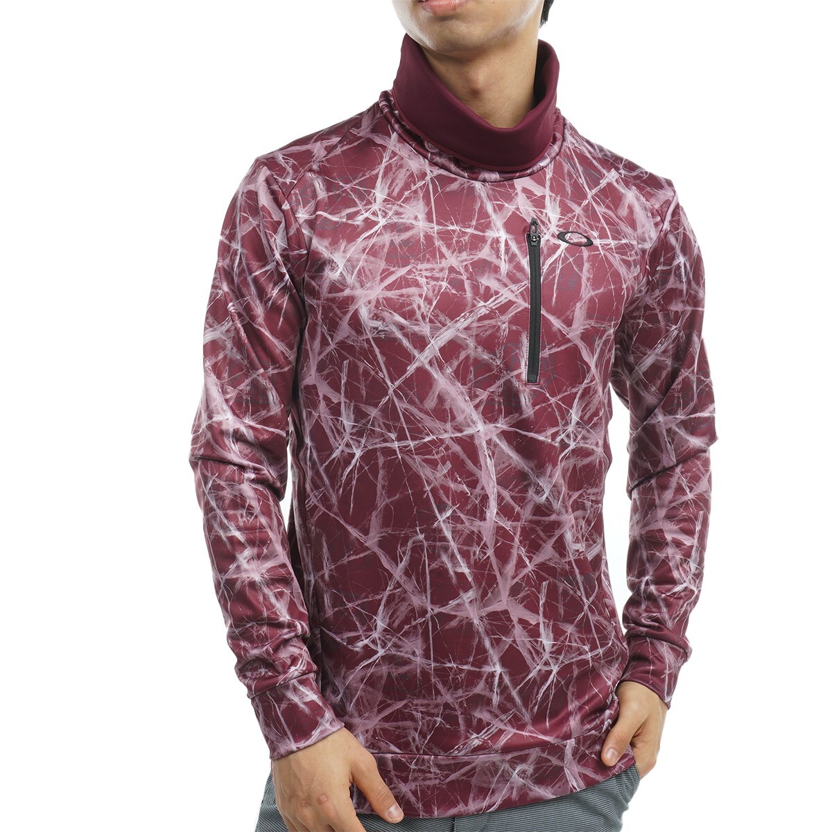 1・スピード発送 新品未使用 OAKLEYGOLF(オークリーゴルフ) 秋冬 Hydrolix 吸湿発散 速乾 ストレッチ 裏起毛シャツ FOA404249(40T)L拍卖