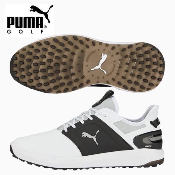 1・スピード発送 新品未使用 PUMA(プーマ) 3E対応 クッション性付き スパイクレス式 軽量ゴルフシューズ 376077(06)27.5CM拍卖