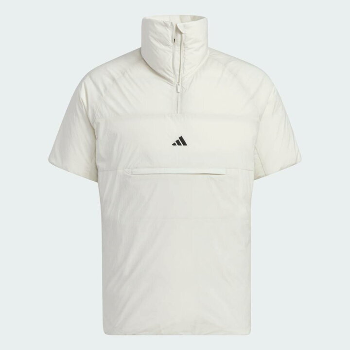 1・スピード発送 新品未使用 adidas Golf(アディダスゴルフ) 秋冬 撥水 アノラック ハイネック 半袖ダウンジャケット JSC09(Alumina)XL拍卖