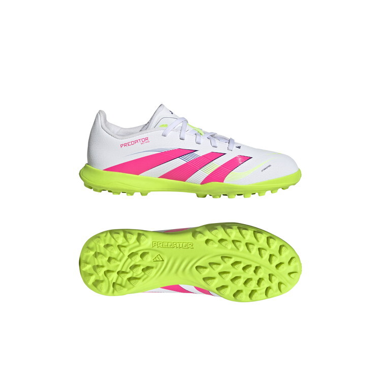 1・スピード発送 新品未使用 adidas 2025年モデル ID3767(ホワイト/ピンク/レモン)25.5CM トレーニングシューズ Predator LEAGUE TF拍卖