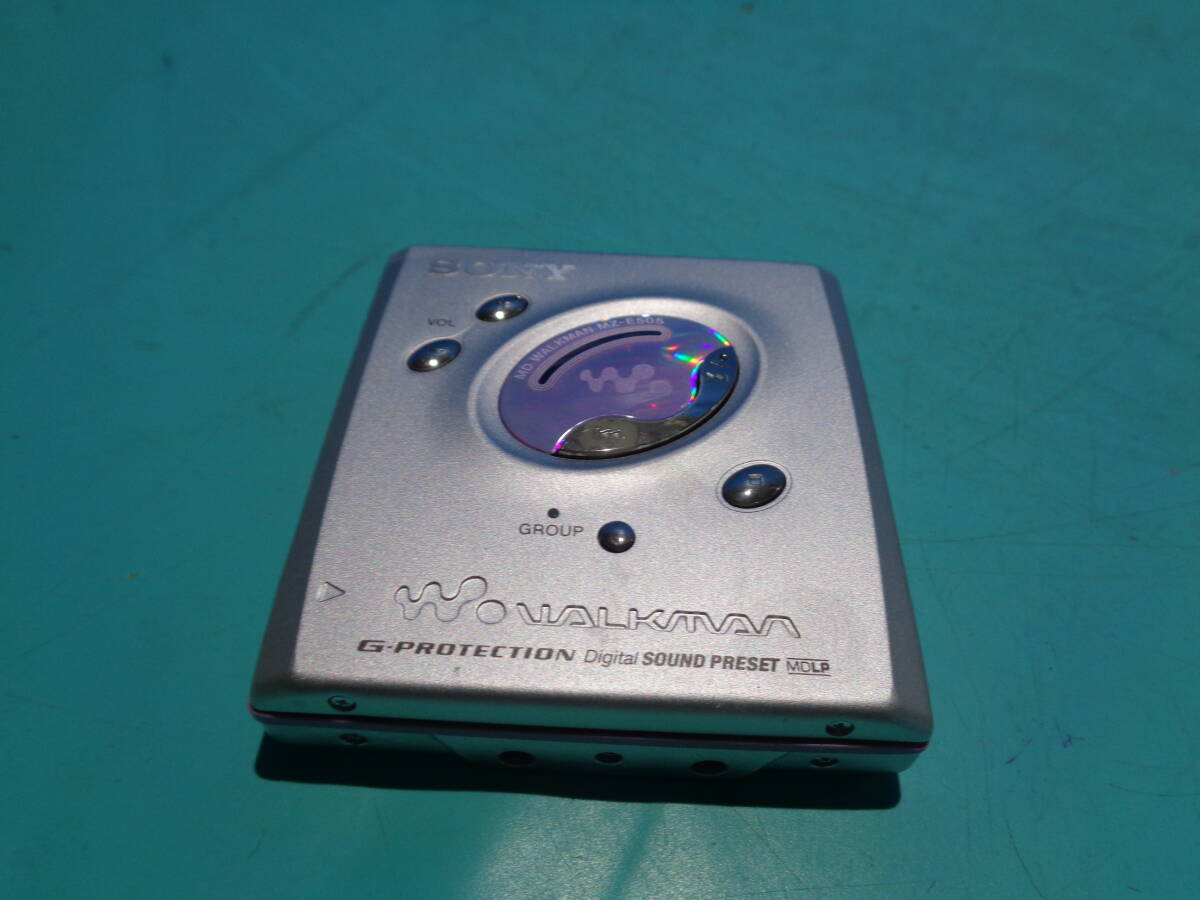 SONY WALKMAN MZ-E505 ポータブルMDプレーヤー ウォークマン 現状で拍卖