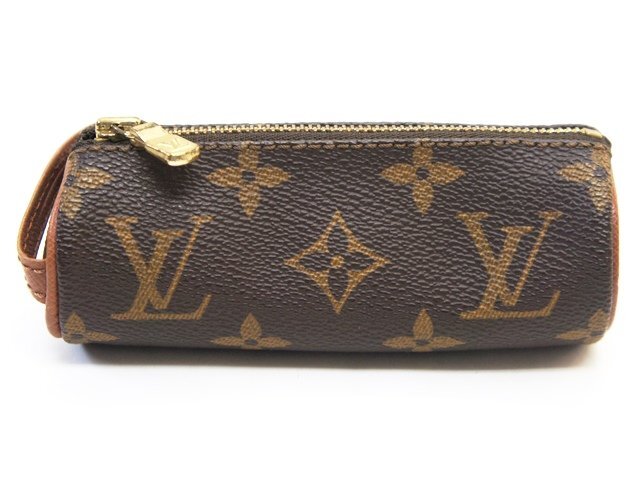 中古【LOUIS VUITTON ルイヴィトン】モノグラム◆M58249◆エテュイトロワボールドゥゴルフ◆ゴルフボールケース RA0950拍卖