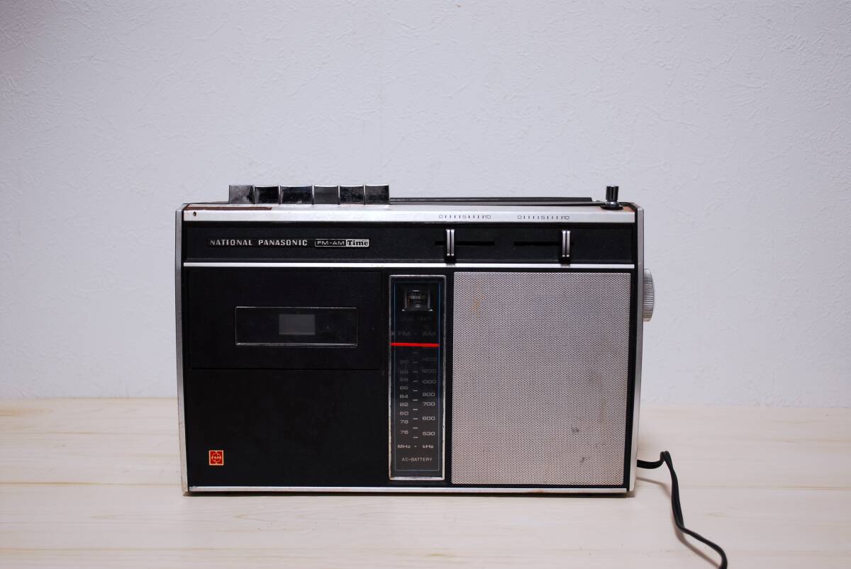 National Panasonic FM-AM Time RQ-236 ラジカセ ジャンク/検索用 当時物 レトロ アンティーク【11007】拍卖