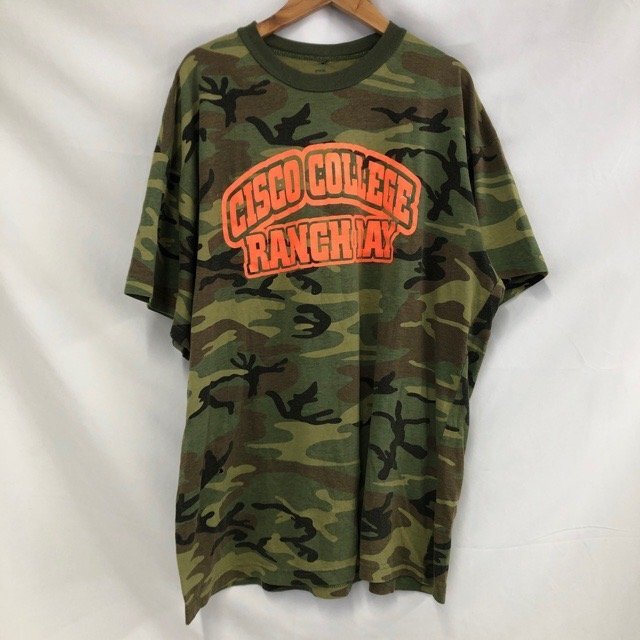 C424 ロスコ XL アメリカ古着 半袖 コットンポリ リアルツリーカモ柄 プリントTシャツ グリーン ROTHCO メンズ拍卖