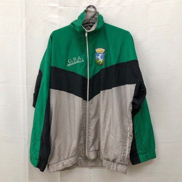 B604 C.P.A. M ユーロ古着 イタリア製 ナイロン 長袖 トラックジャケット グリーン C.P.A. メンズ拍卖