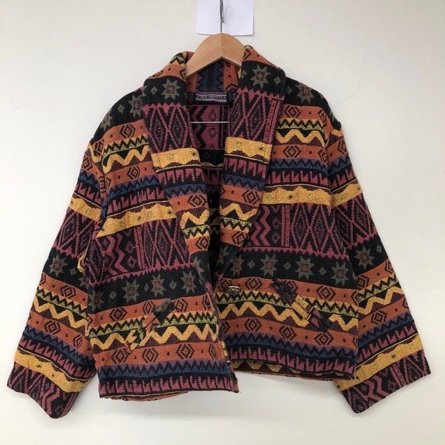 C587 ニューアイデンティティ M アメリカ古着 コンチョ コットン 長袖 ジャケット マルチ NEW IDENTITY レディース拍卖