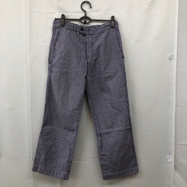 C674 アドルフラフォン ユーロ古着 フランス製 コットン フルレングス ワークパンツ ネイビー Adolphe Lafont メンズ拍卖