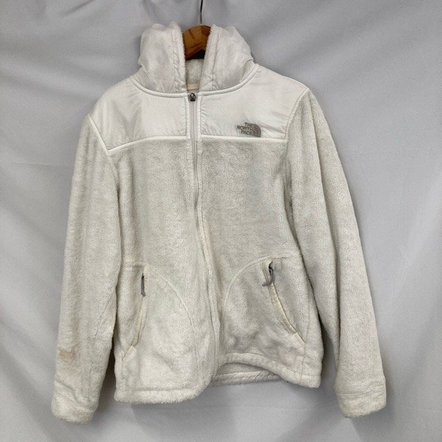 A505 ノースフェイス M アメリカ古着 ポリエステル ボアフリースジャケット ホワイト THE NORTH FACE レディース拍卖