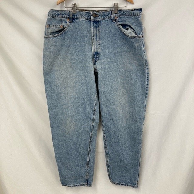 A431 リーバイス 560 W40 USA製 90s アメリカ古着 ルーズフィット コットン ジーンズ デニムパンツ ライトブルー LEVI’S メンズ拍卖
