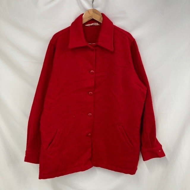 A540 ボーイスカウト L アメリカ古着 USA製 ウールナイロン ジャケット レッド Boy Scouts of America メンズ拍卖