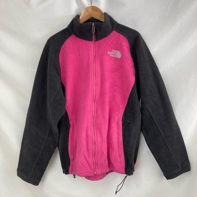 A512 ザノースフェイス M アメリカ古着 フリースジャケット ピンク×グレー系 THE NORTH FACE レディース拍卖