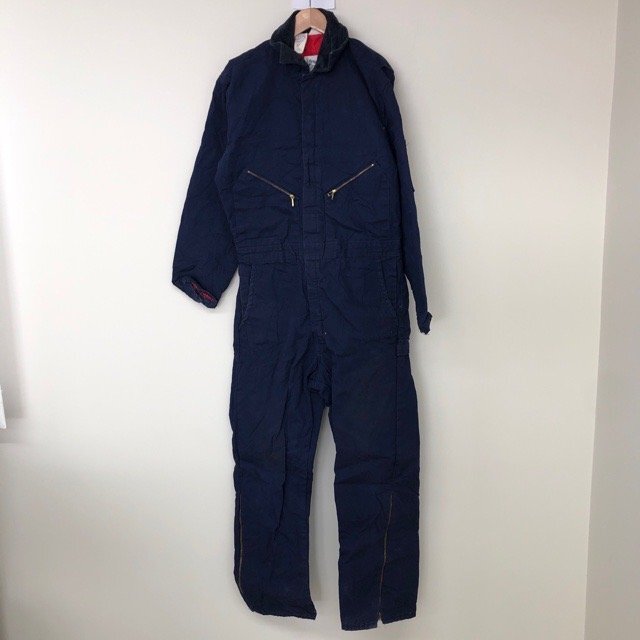 B20 ゼロゾーンバイウォールズ M アメリカ古着 メキシコ製 中綿 コットン ツナギ ネイビー ZERO ZONE メンズ拍卖