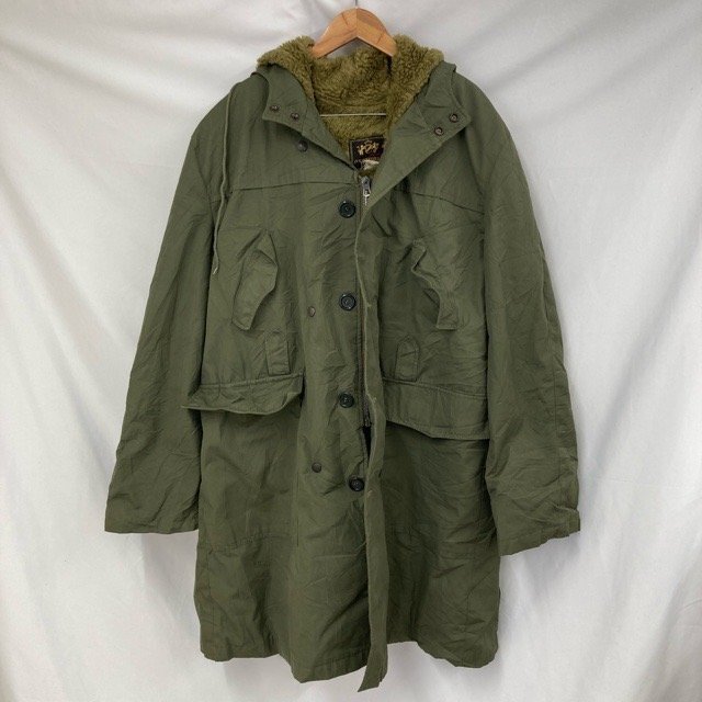 C720 アイビーオックスフォード ユーロ古着 ドイツ ボアライナー付 モッズコート カーキ IVY OXFORD CO メンズ拍卖