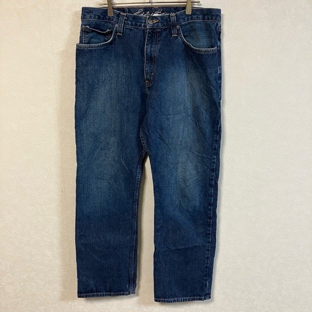 E43 エディーバウアー 33 アメリカ古着 メキシコ製 デニム コットン ロングパンツ ブルー Eddie Bauer メンズ拍卖