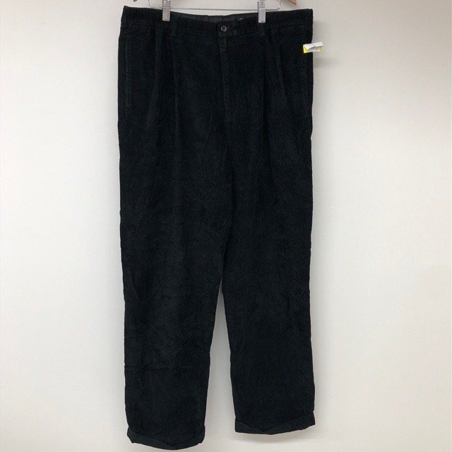 E35 エディーバウアー 36/32 アメリカ古着 コットン ロングパンツ コーデュロイパンツ ブラック Eddie Bauer メンズ拍卖