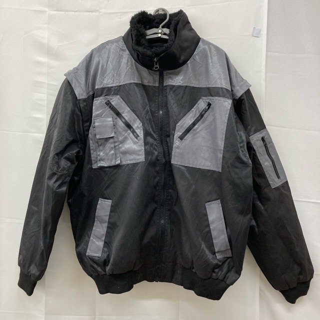 A865 テクサー XXL ユーロ古着 裏地ライナー付き ジャケット ジャンパー ブラック texxor メンズ拍卖