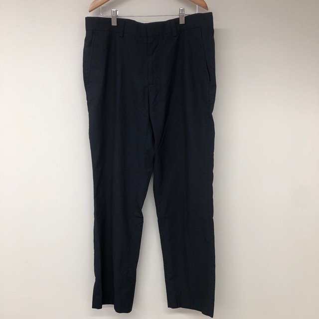 B2-48 トミーヒルフィガー 32/30 アメリカ古着 ポリレーヨン スラックス パンツ ブラック TOMMY HILFIGER メンズ拍卖