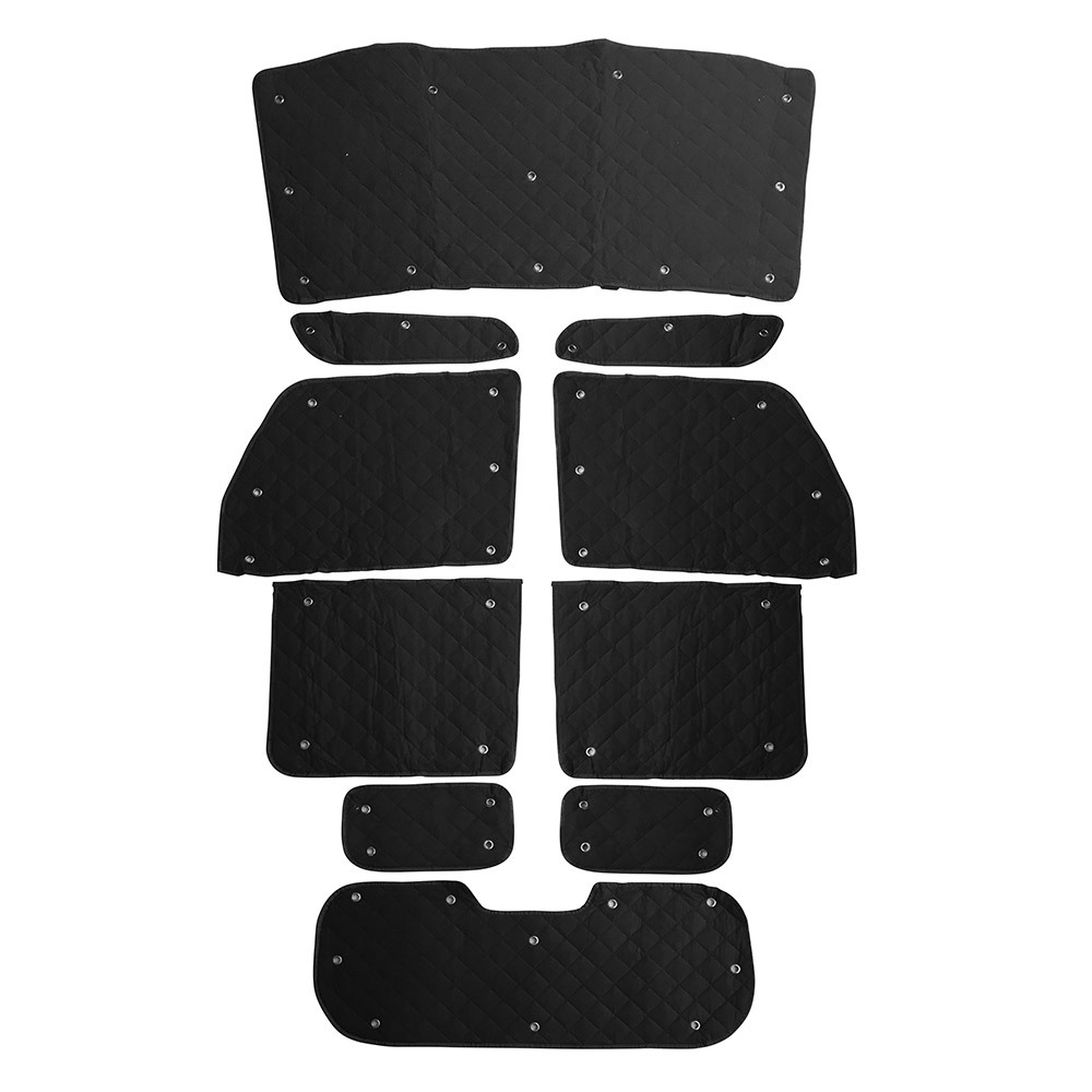 ダイハツ ウェイク LA700/LA710 サンシェード 5層構造 メッシュカーテン カーシェード 吸盤貼付 日よけ/遮光 UVカット 車中泊 1台分 10P拍卖