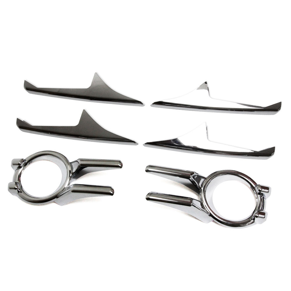 ヴォクシー80系 前期 ZSグレード専用 フォグランプ ガーニッシュ フォグカバー メッキ仕上げ カスタム メッキグリル 外装 エアロ ABS 6P@拍卖