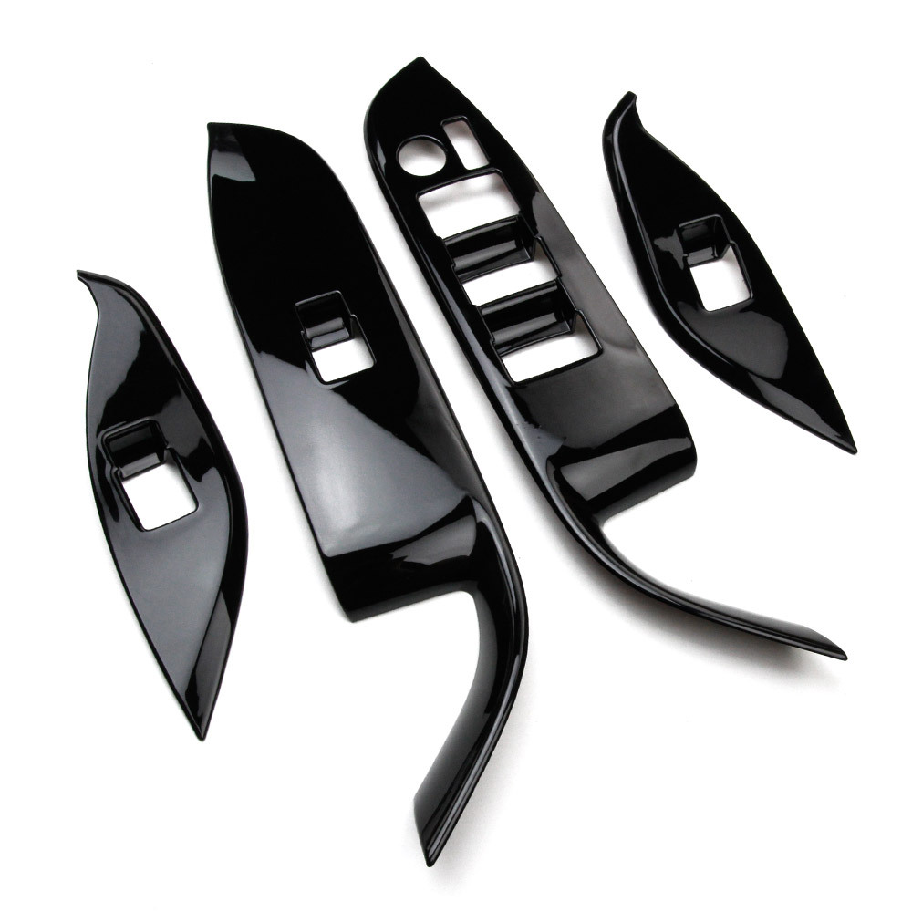 新型 ノア ヴォクシー 90系 ドアスイッチカバー ウインドウスイッチパネル インテリア 内装 ピアノブラック拍卖