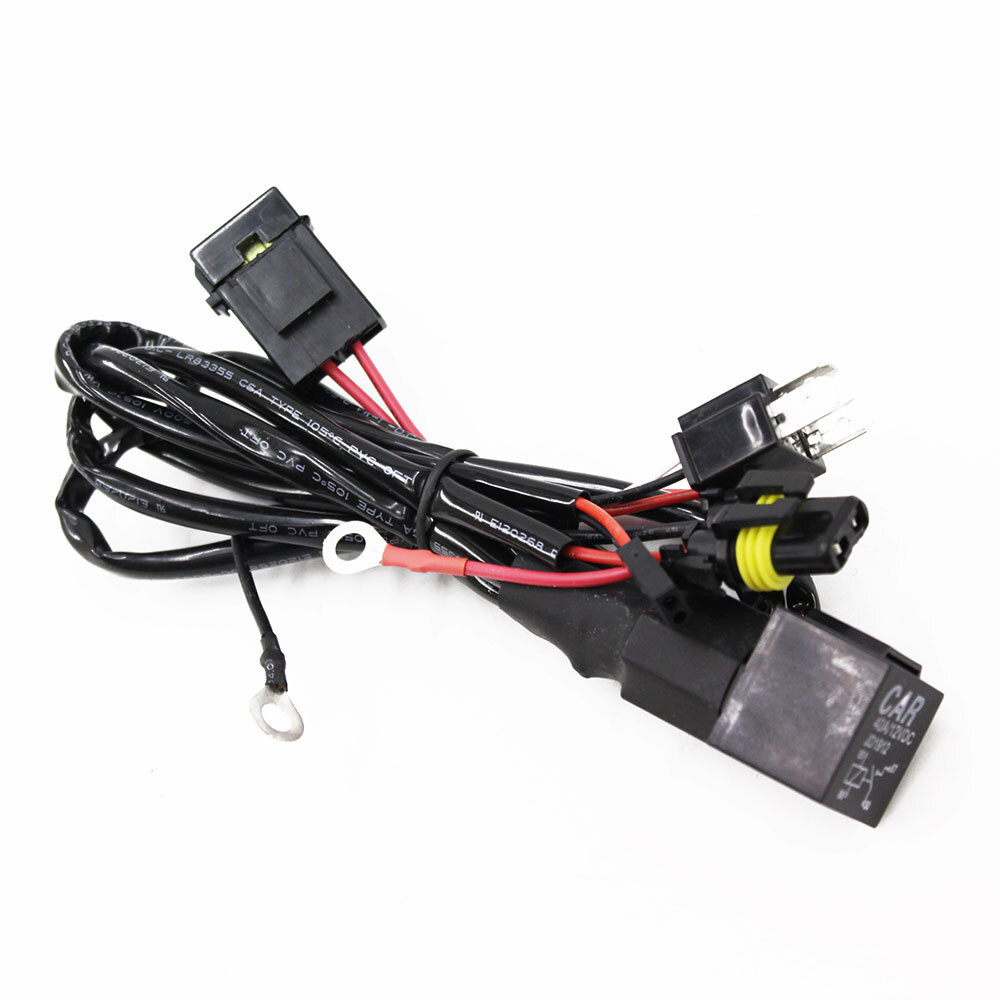 車やバイクなどDC12V仕様 パワーリレーハーネス1式 大電流用スイッチ安定化、耐久性改善に HIDバルブ Hi/Lo切替対応拍卖