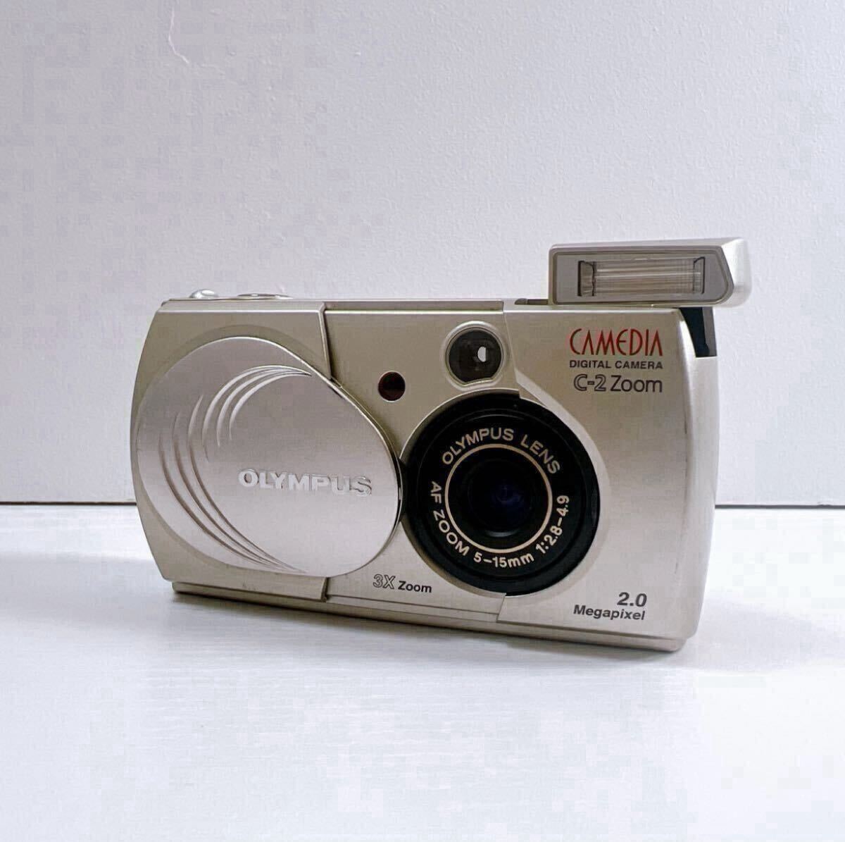 334【中古】OLYMPUS CAMEDIA DIGITAL CAMERA C-2 Zoom オリンパス コンパクトデジタルカメラ シルバー デジカメ 動作未確認 現状品拍卖
