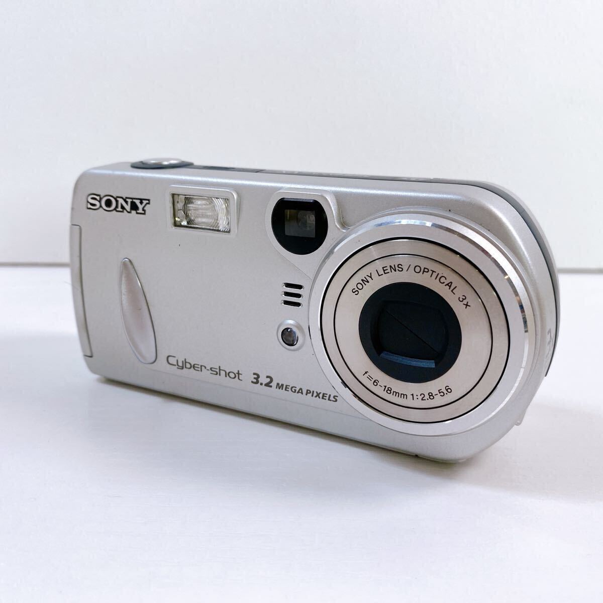 356【中古】SONY Cyber-shot DSC-P75 ソニー サイバーショット コンパクトデジタルカメラ 電池式 シルバー デジカメ 動作未確認 現状品拍卖