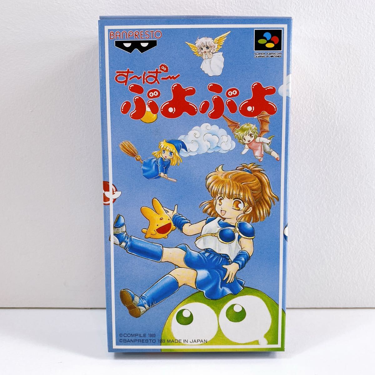 301【中古】ニンテンドー スーパーファミコン す~ぱ~ぷよぷよ 任天堂 スーファミ SFC ゲームソフト 箱付き 動作未確認 現状品拍卖