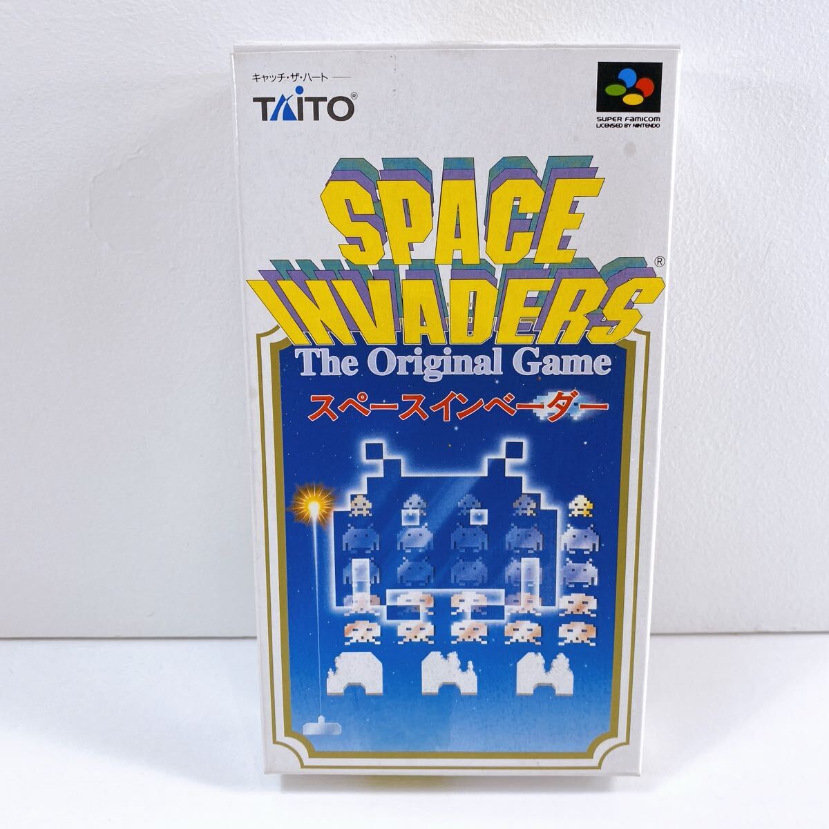 309【中古】ニンテンドー スーパーファミコン スーパーインベーダー 任天堂 スーファミ SFC ゲームソフト 箱付き 動作未確認 現状品拍卖