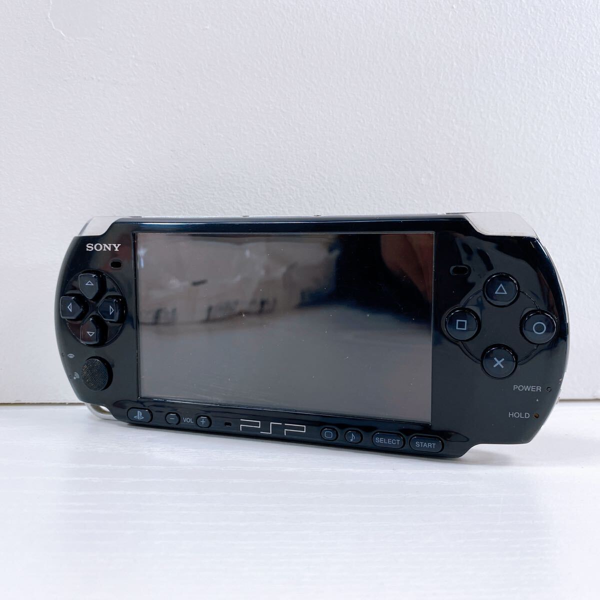 356【中古】SONY PlayStation Portable 本体 PSP-3000 ブラック プレイステーション ポータブル PSP バッテリー 蓋なし 動作未確認 現状品拍卖