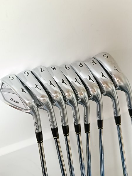 8本セット ミズノ JPX E500 フォージド ディープ キャビティ アイアン 950GH フレックスR 5.6.7.8.9 P S F 中古拍卖