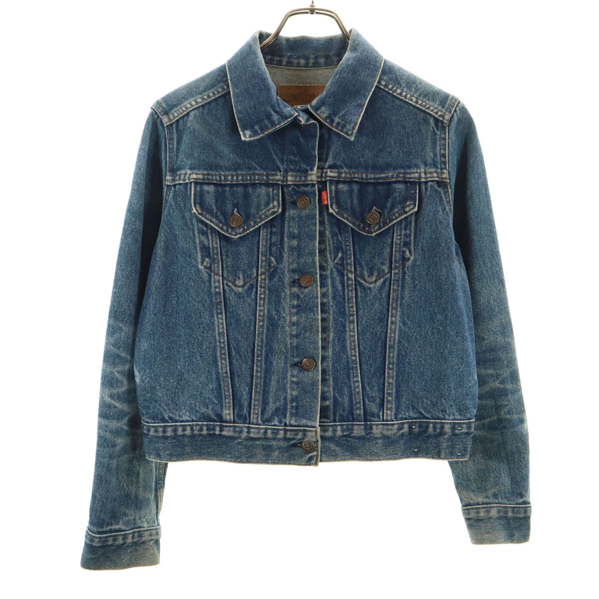 Levi's リーバイス 70s 76001-0214 ヴィンテージ デニムジャケット L ウォッシュブルー ジージャン トラッカー レディース拍卖