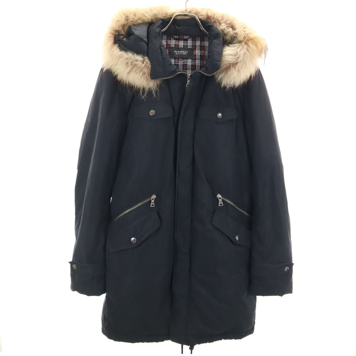 BURBERRY BLACK LABEL バーバリーブラックレーベル ダウンコート LL ブラック系 メンズ拍卖