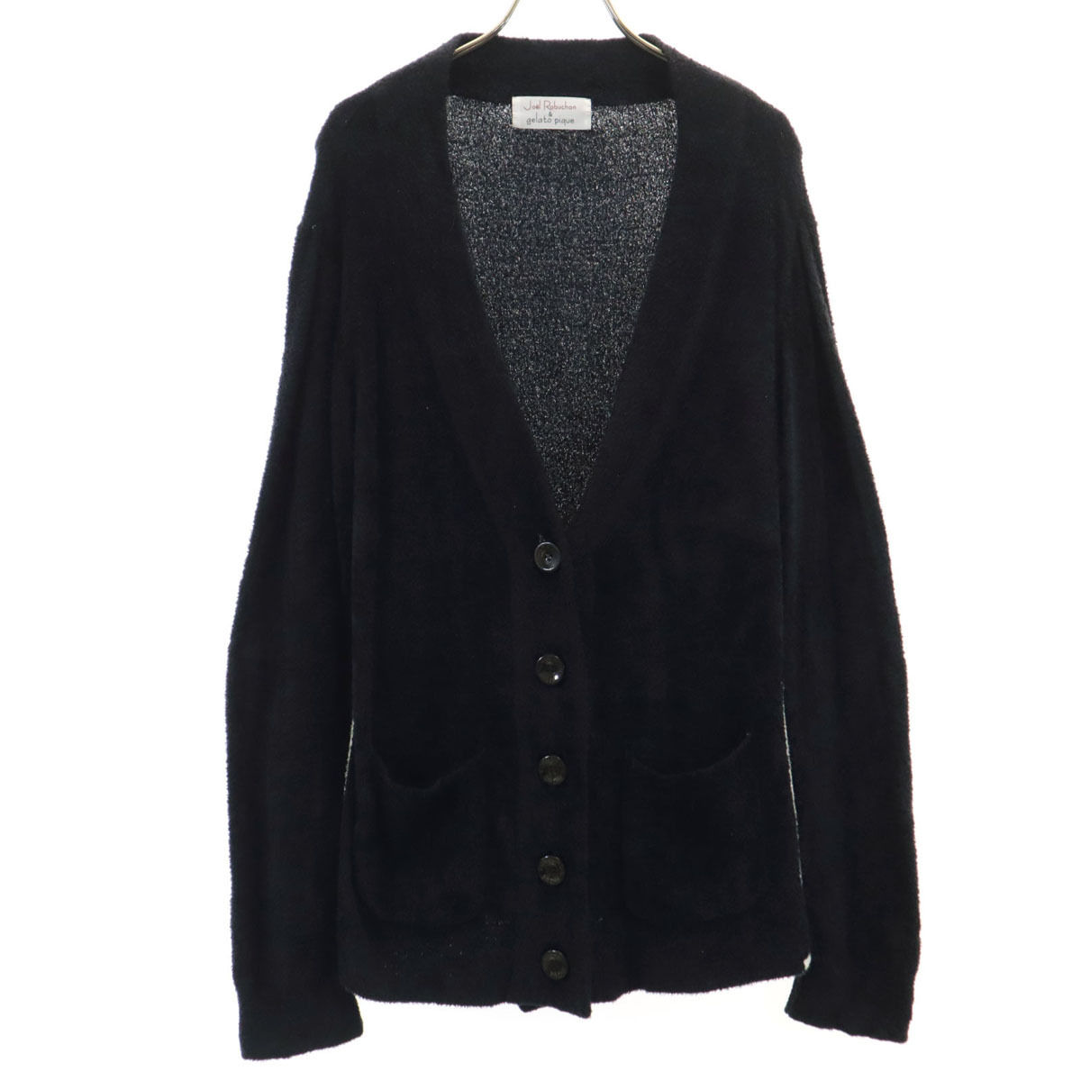 joel robuchon & gelato pique ジョエルロブション アンド ジェラートピケ 長袖 Vネック カーディガン F ルームウェア レディース拍卖