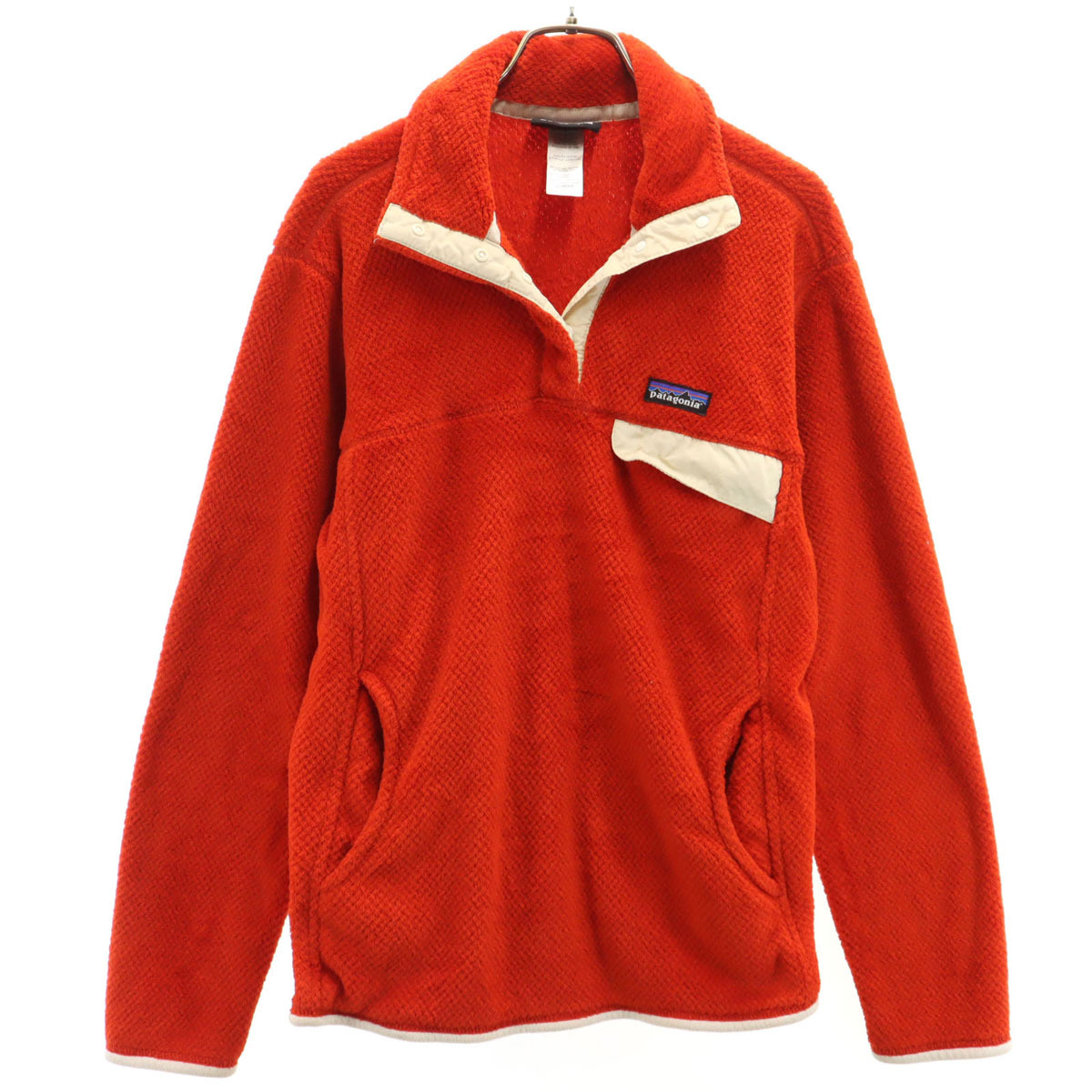 patagonia パタゴニア リツールスナップT フリースジャケット L 朱色 25442FA14 アウトドア プルオーバー レディース拍卖