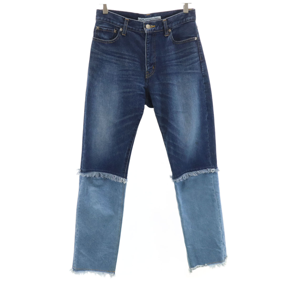 JOHN LAWRENCE SULLIVAN ジョンローレンスサリバン 日本製 切替 デニムパンツ 8 インディゴブルー ジーンズ レディース拍卖