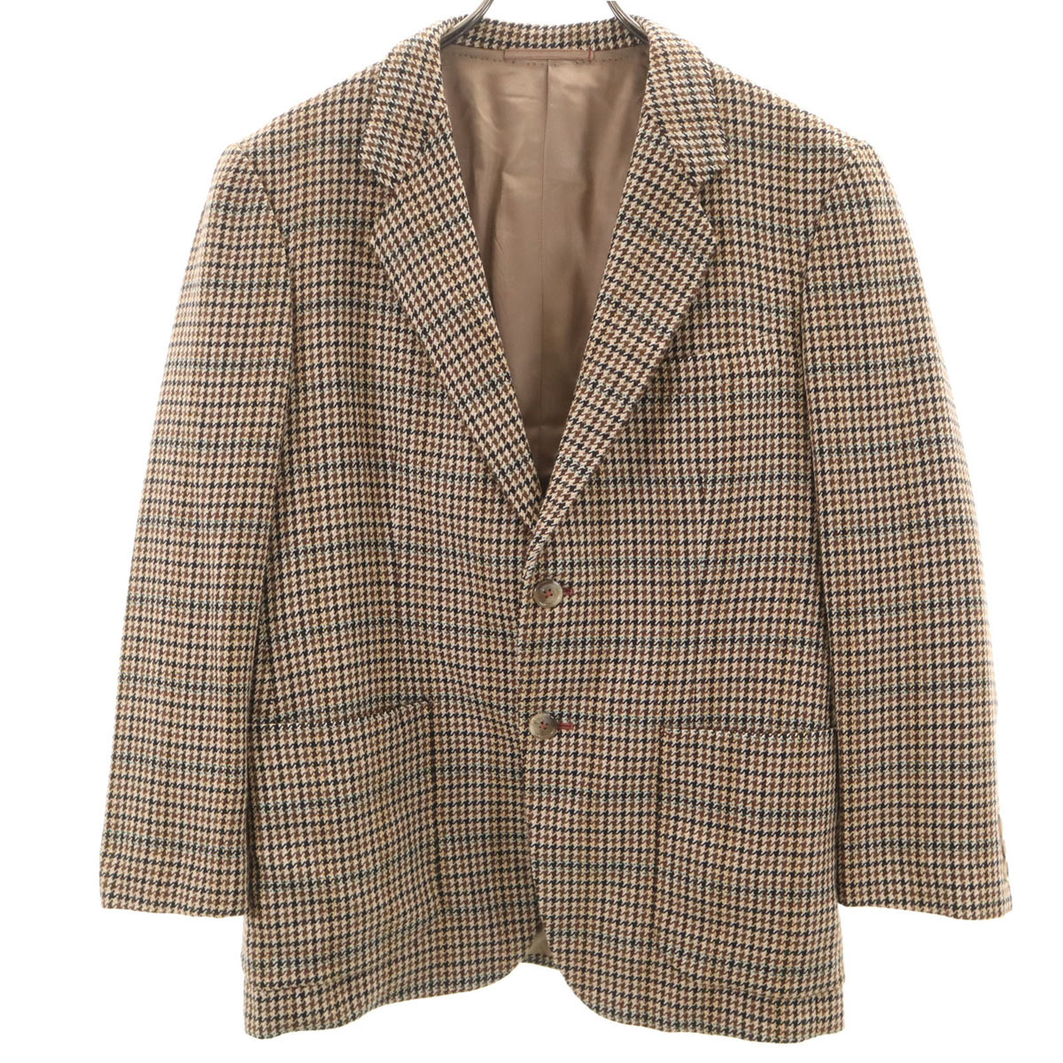 SCHOFIELD & SMITH スコフィールドアンドスミス 80s ヴィンテージ 千鳥柄 テーラードジャケット ブラウン系 メンズ拍卖