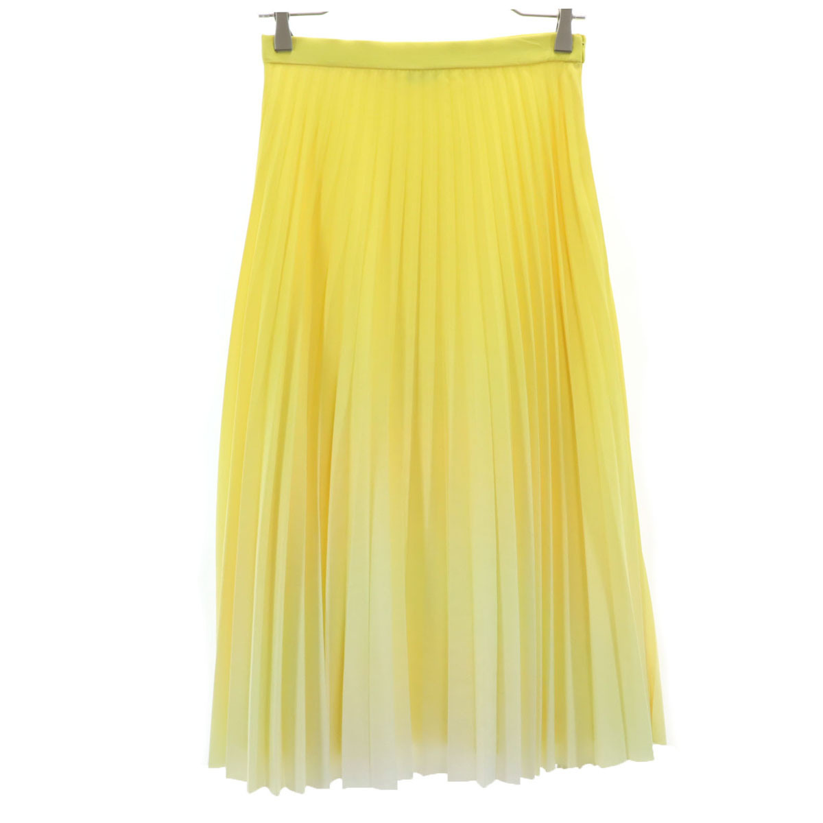 美品 ZARA trf Collection ザラ トレファ コレクション グラデーション ロング丈 プリーツスカート XS イエロー レディース拍卖