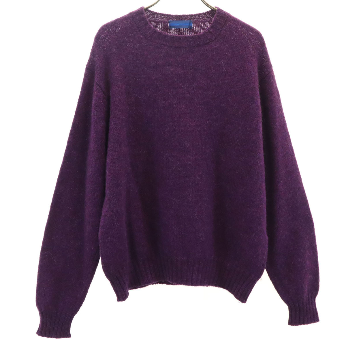 BLUE LABEL ブルーレーベル イギリス製 ウール100% 長袖 セーター パープル ニット ユナイテッドアローズ メンズ拍卖